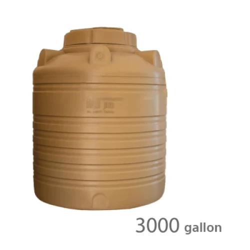 خزان مياة العامر عمودي  3000 جالون بني 3 طبقات